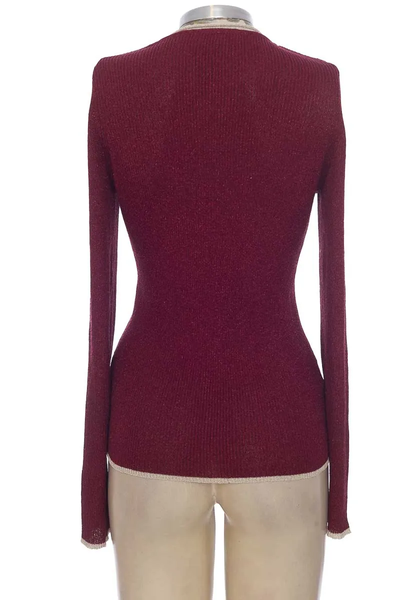 SWEATER COLOR VINOTINTO  MNG