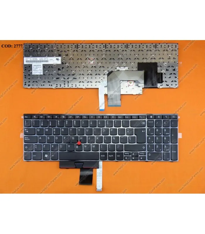 TECLADO LENOVO THINKPAD EDGE E520 E520S E525 E530 E530C E535 E545 SERIES 04W0866 BK SP ORIG.