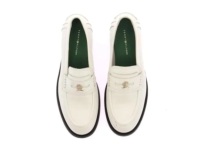 TOMMY HILFIGER Bailarinas T.UE 39 Cuero Blanco 