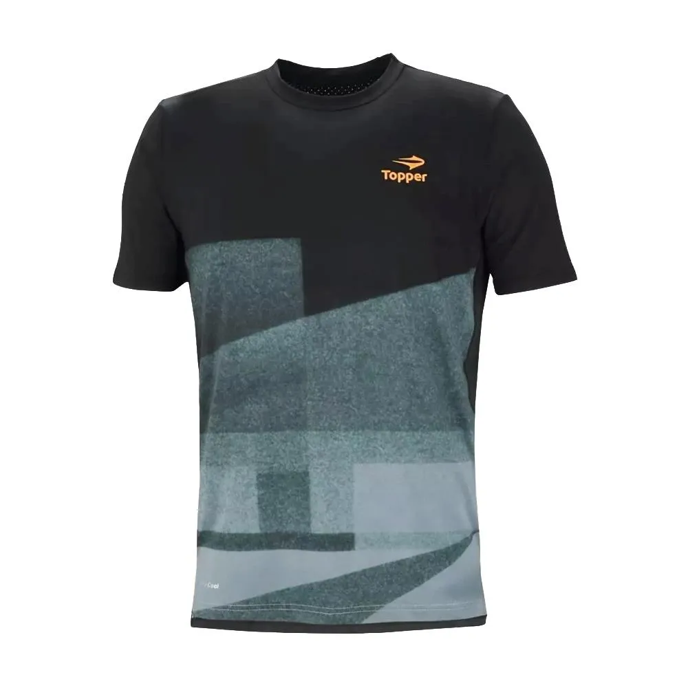 TOPPER REMERA HOMBRE  T SHIRT MC NEGRO
