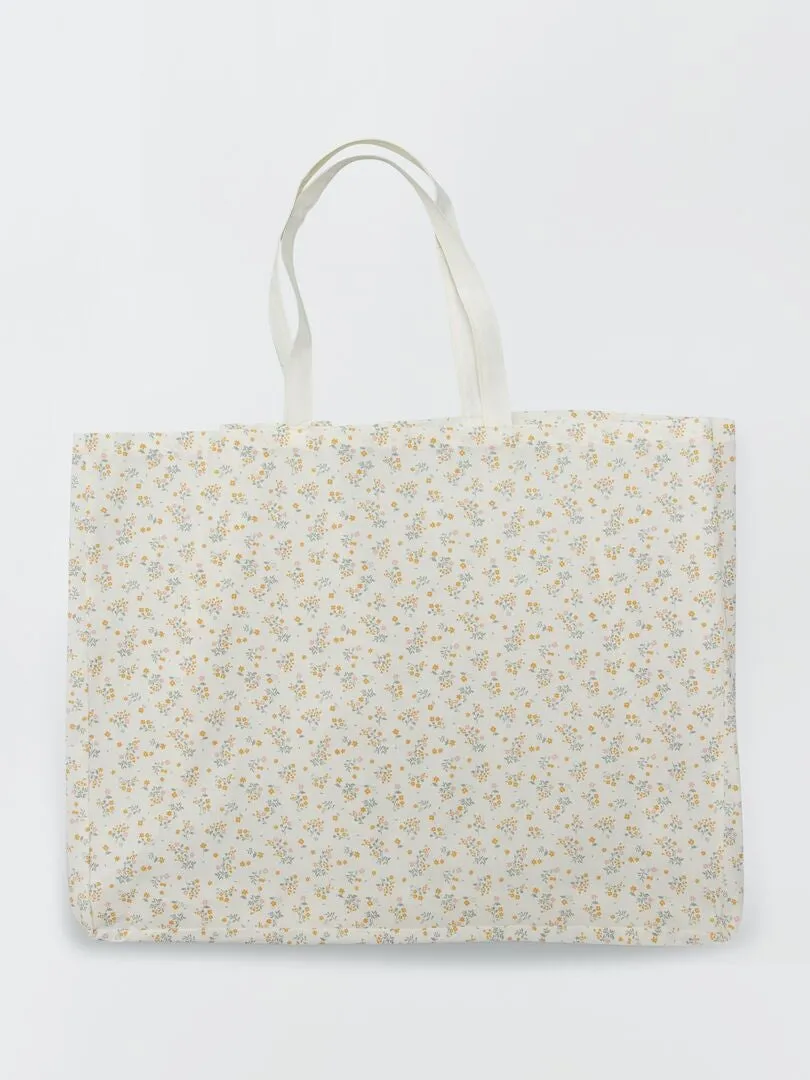 TOTEBAG XXL DE TELA  BEIGE