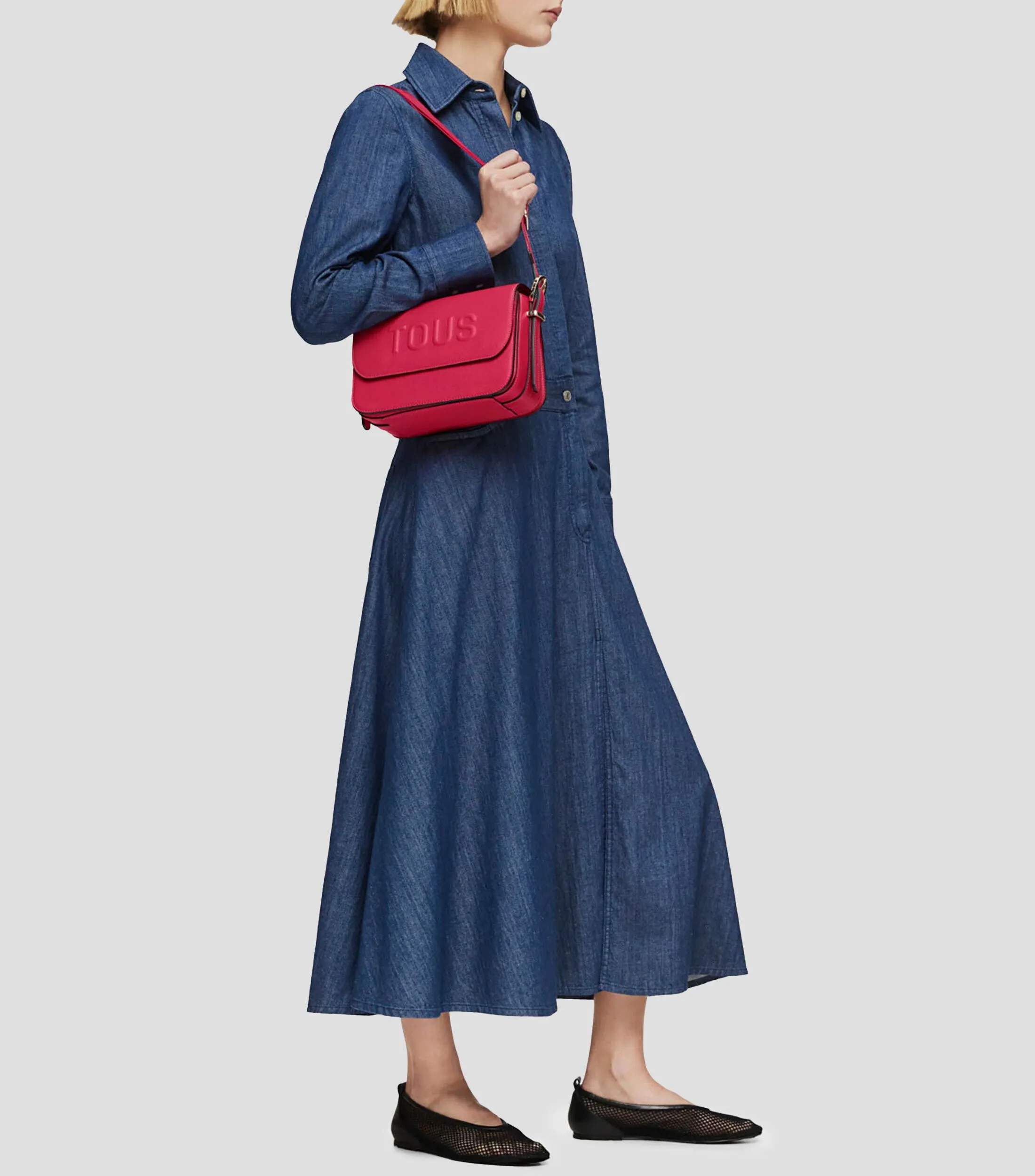 Tous Bolso crossbody fucsia Brenda con logotipo Mujer