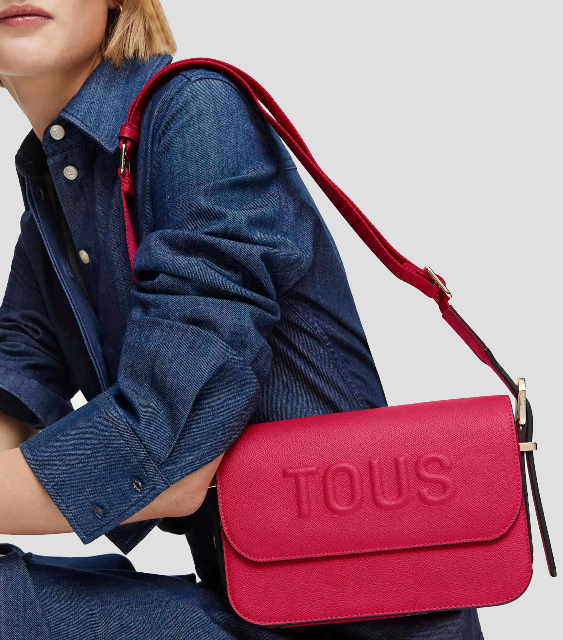 Tous Bolso crossbody fucsia Brenda con logotipo Mujer