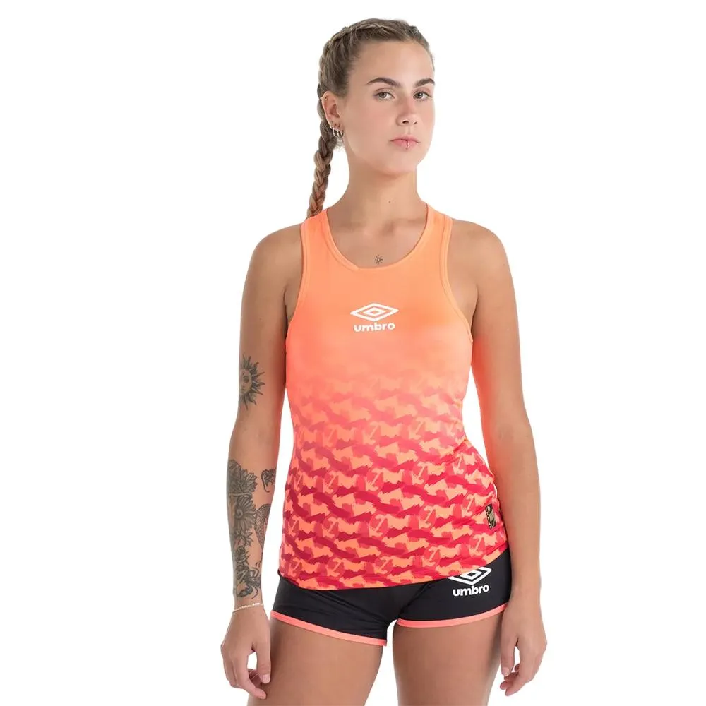 Umbro Musculosas Femenino Futevolei Graphic_Camuflage Coral