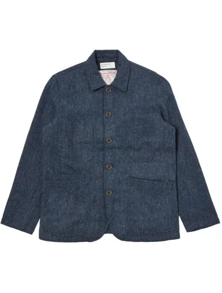 UNIVERSAL WORKS Chaqueta Bakers Hombre Navy Herringbone