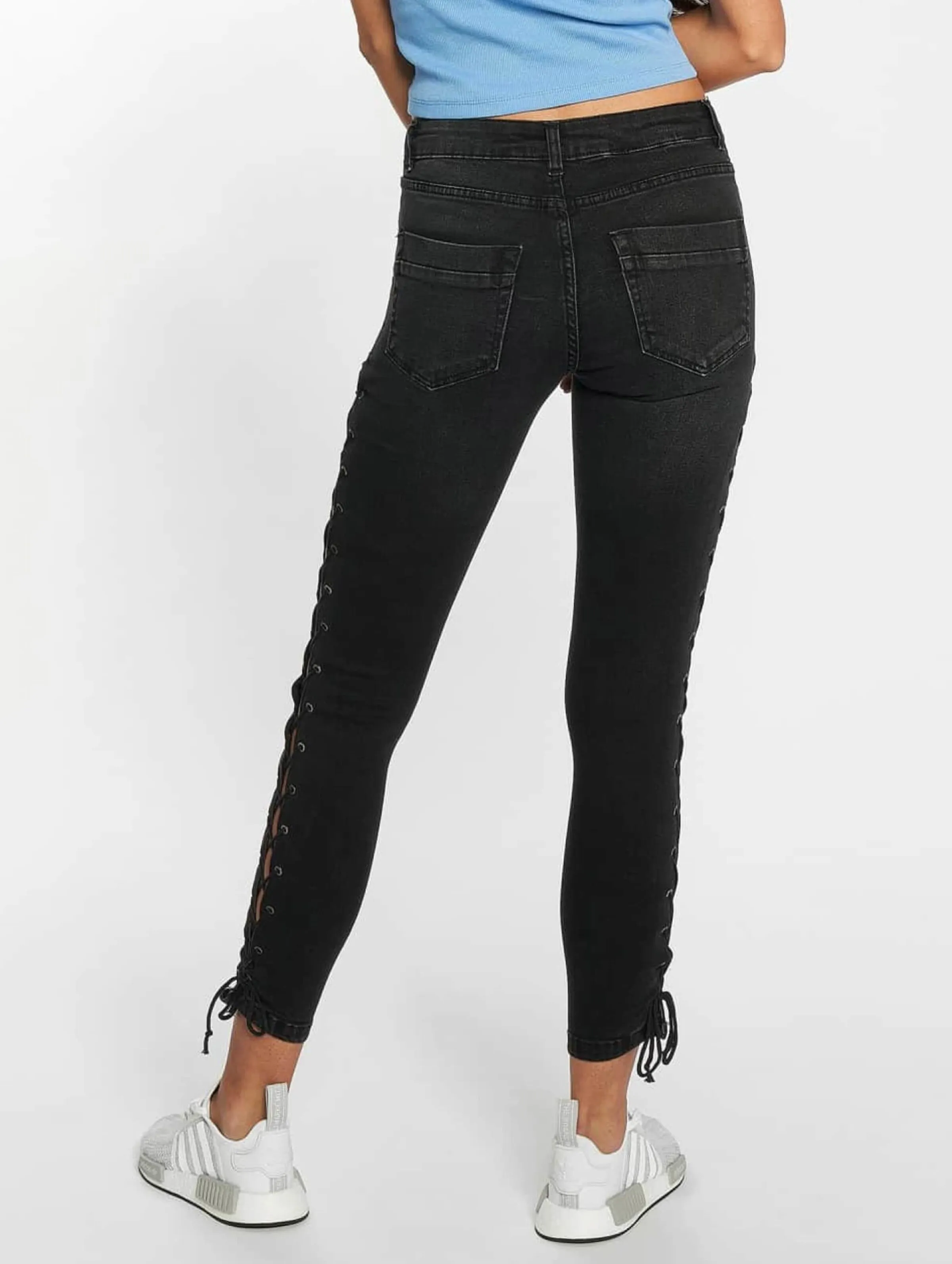 Urban Classics Urban Classics Lace Up Denim  Skinny Jeans