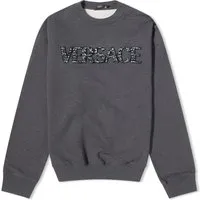 Versace Croc Logo Dark Grey Melange