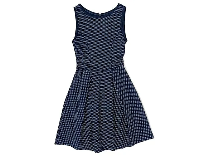 Vestido azul de lunares de Max & Co. Blanco 