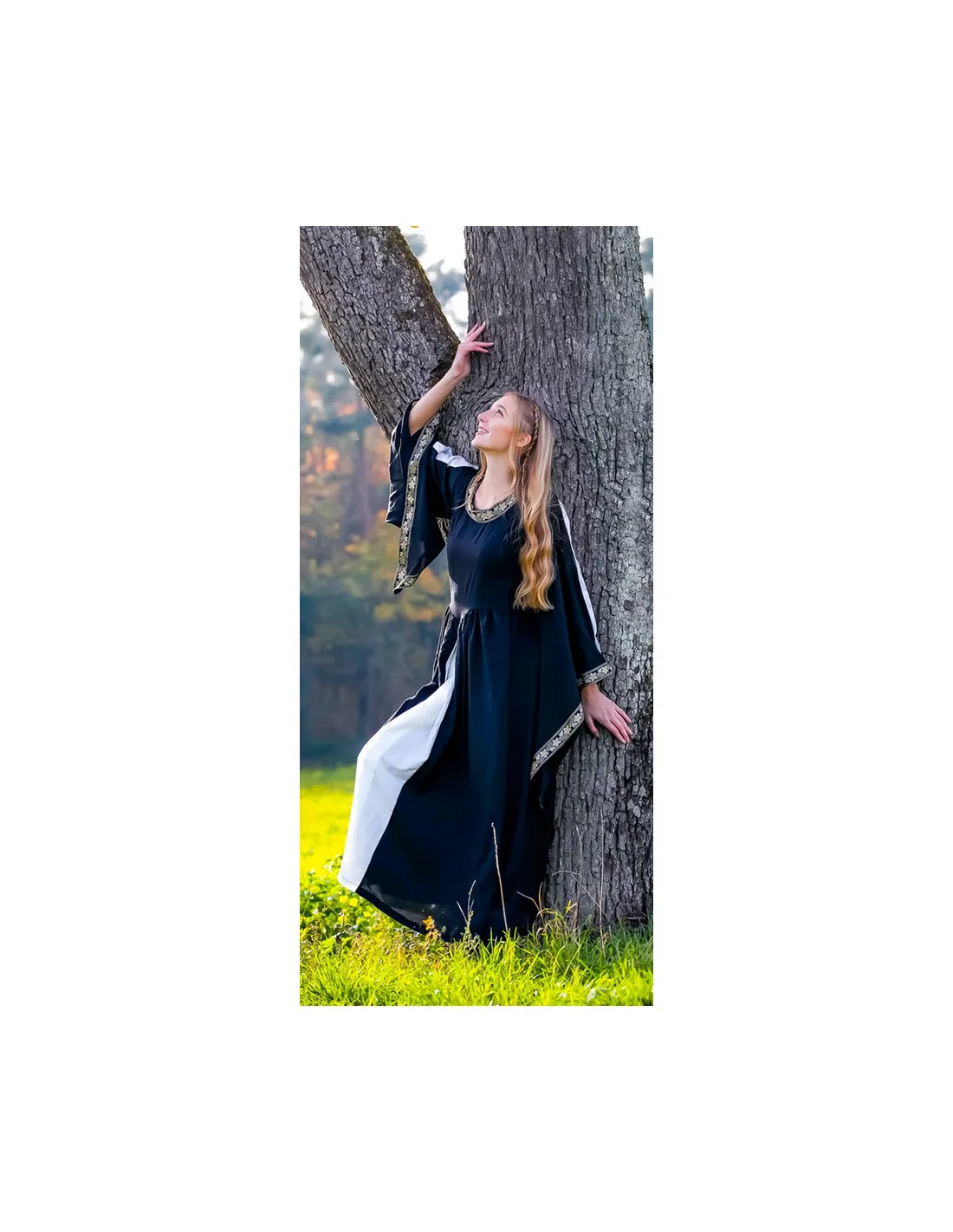 VESTIDO NOBLEZA, NEGROBLANCO