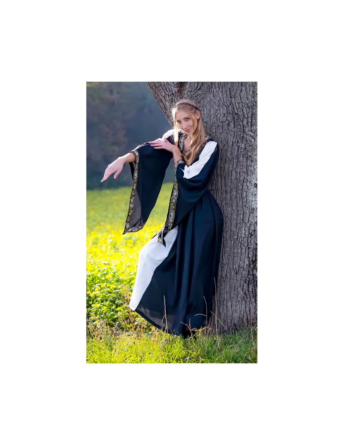 VESTIDO NOBLEZA, NEGROBLANCO