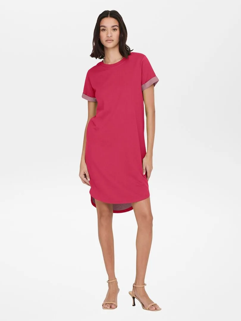 VESTIDO TIPO SUDADERA 'JDY'  ROJO