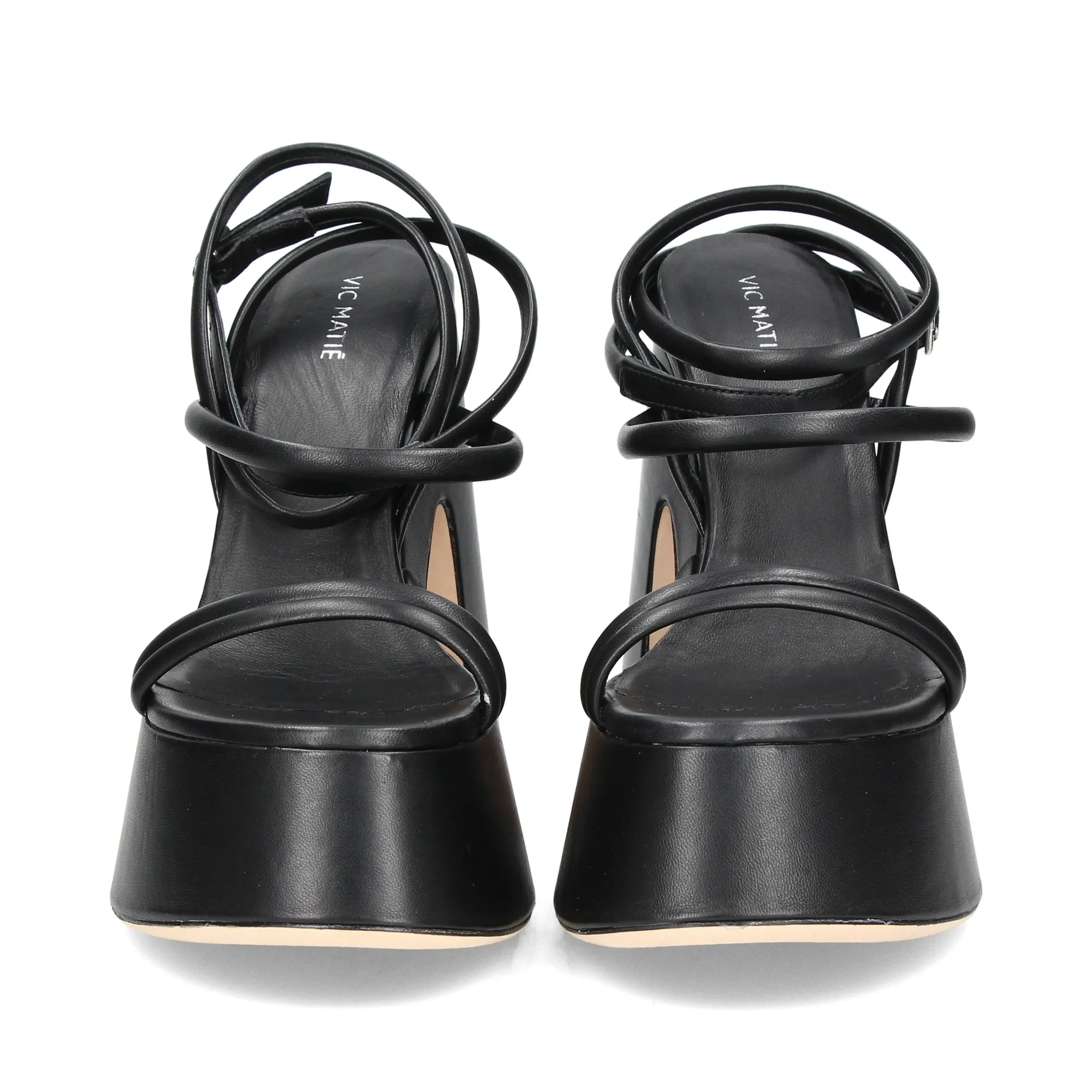 VIC MATIE Sandalias con plataforma de Mujer 101 NEGRO