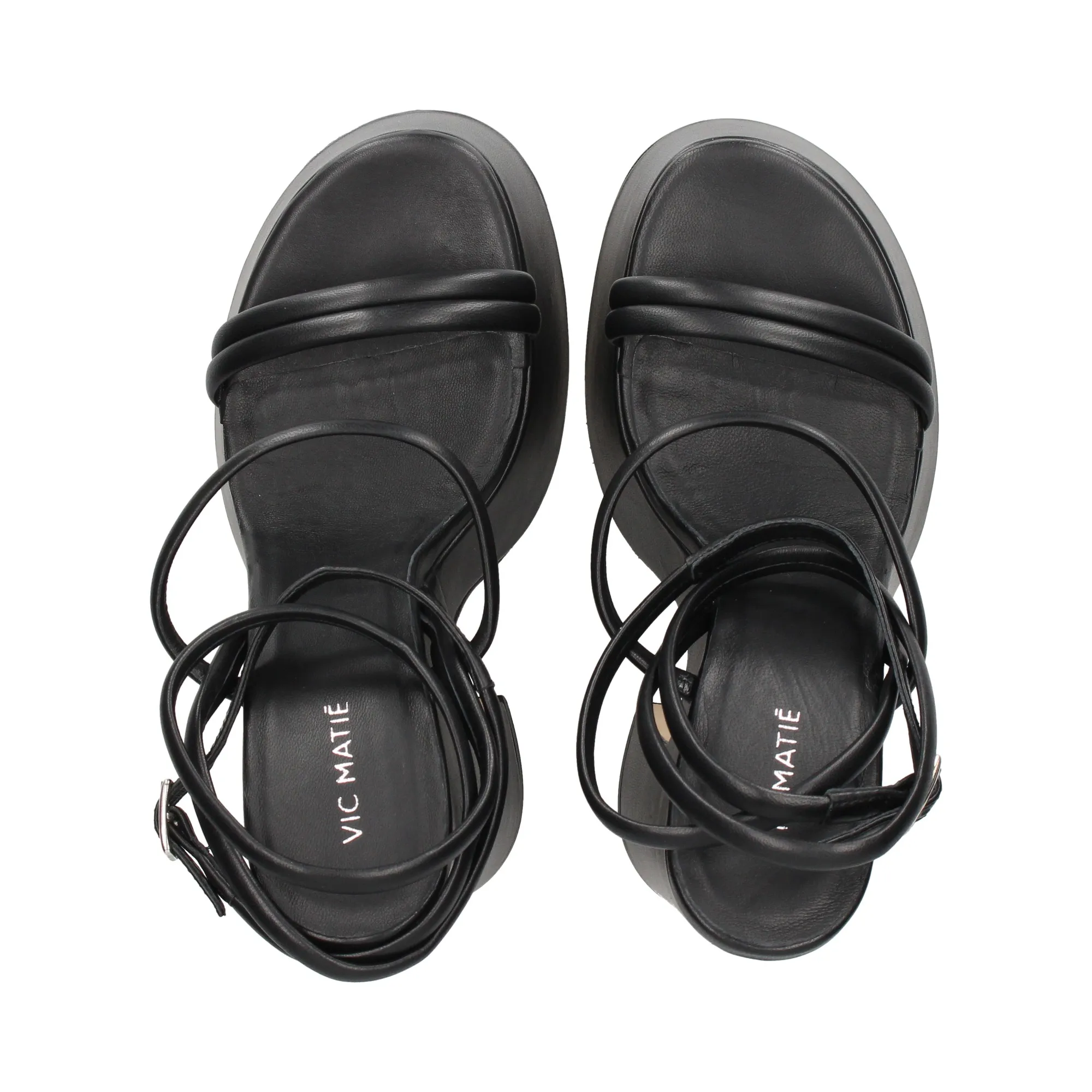 VIC MATIE Sandalias con plataforma de Mujer 101 NEGRO