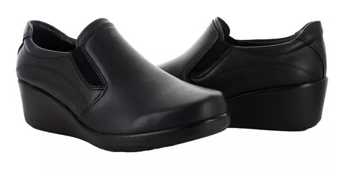 Vitalia Zapato Cuña Ecopiel Negro Mujer 78630