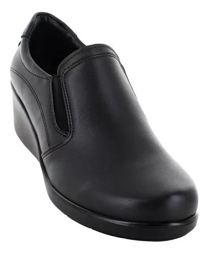 Vitalia Zapato Cuña Ecopiel Negro Mujer 78630