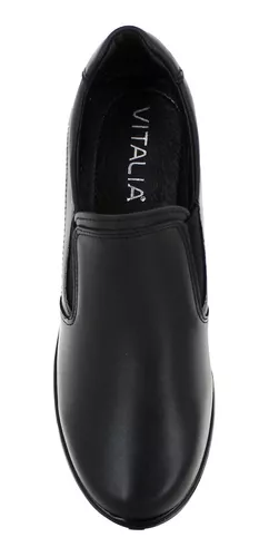 Vitalia Zapato Cuña Ecopiel Negro Mujer 78630