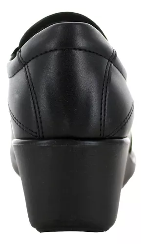 Vitalia Zapato Cuña Ecopiel Negro Mujer 78630