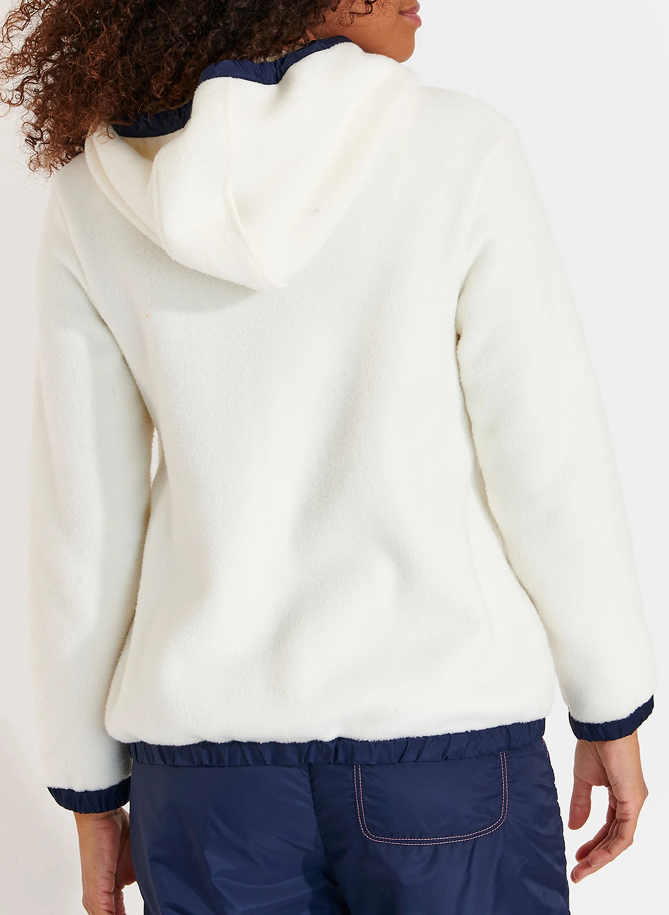 WARREN BRICHILL  CHAQUETA POLAR CON CAPUCHA EN BEIGE