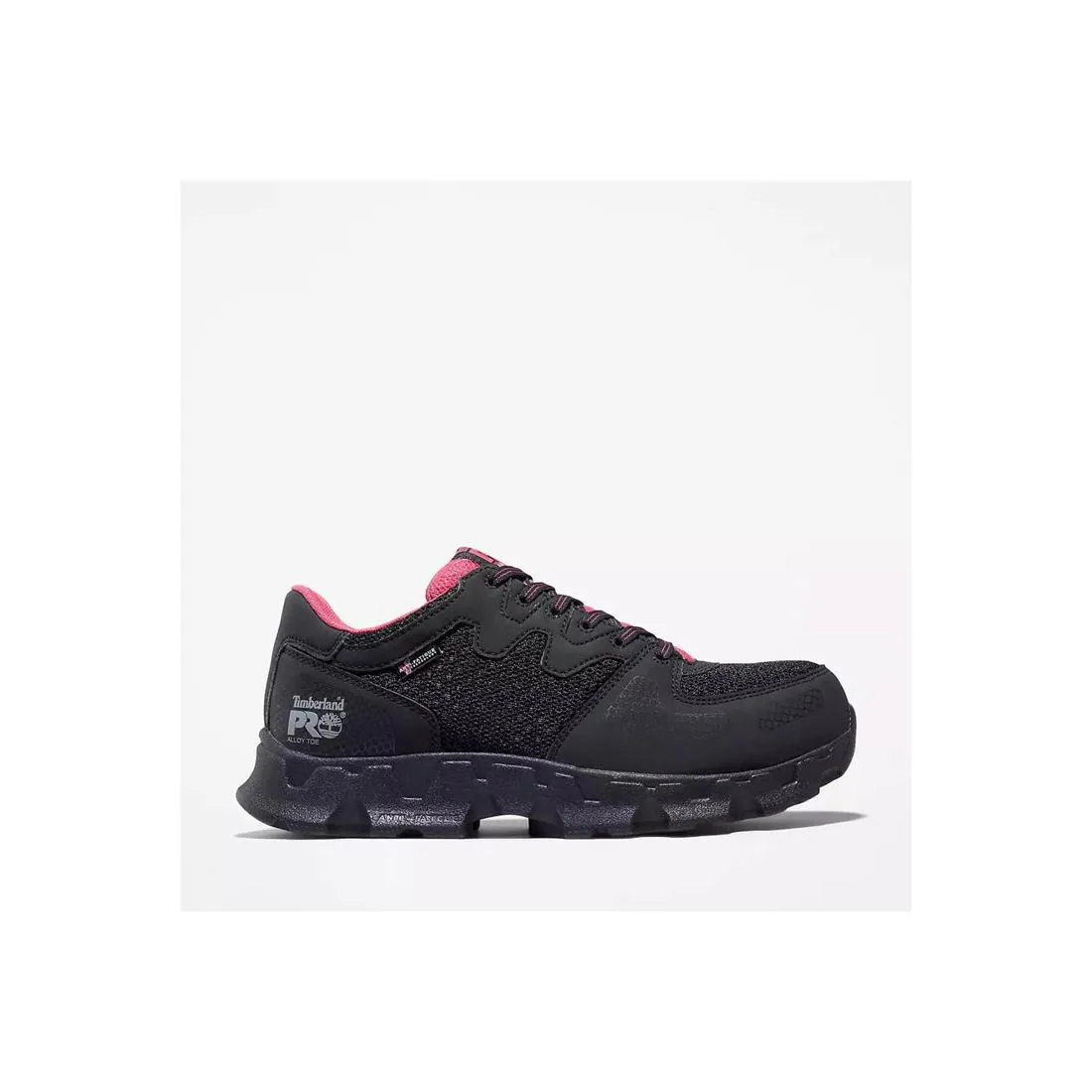 WOMEN'S POWERTRAIN ESD ALLOYTOE WORK SHOE BLACK/PINK