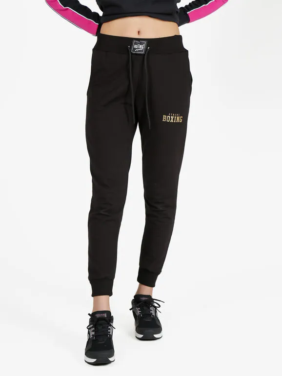 Xtreme Boxing Pantalón deportivo de mujer con puños e interior polar.
