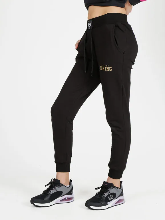 Xtreme Boxing Pantalón deportivo de mujer con puños e interior polar.