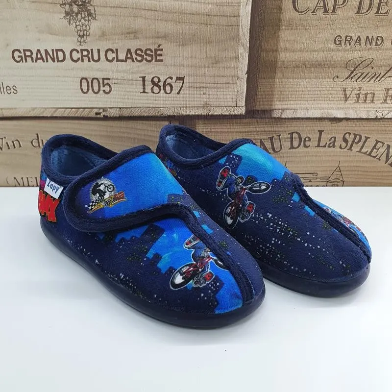 Zapatilla casa velcro sesgado Bicicleta 11312