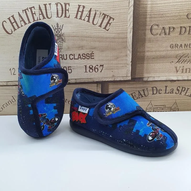 Zapatilla casa velcro sesgado Bicicleta 11312