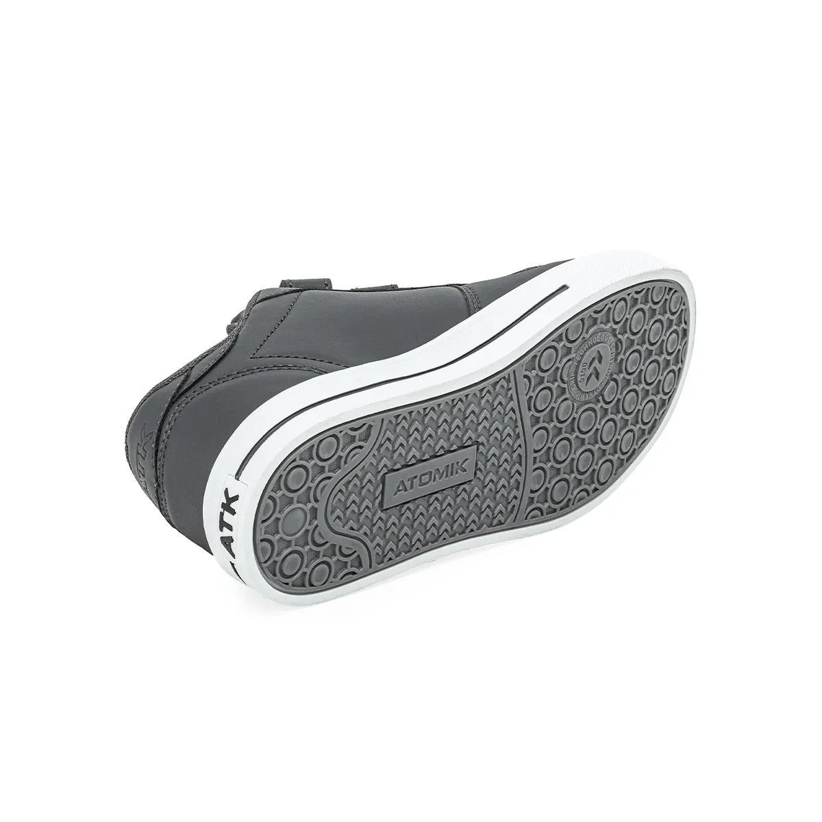 Zapatillas Atomik Bart Velcro Bebe Gris