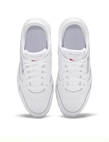 Zapatillas reebok classic leather junior blanco
