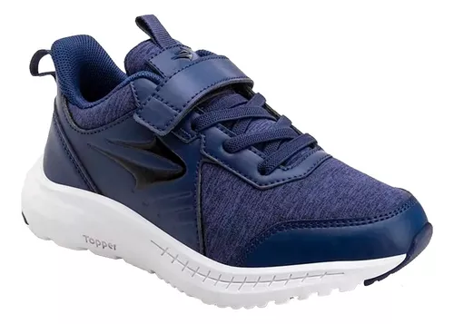 Zapatillas Topper Niño Wind Iv Azul Velcro 35008 Full Empo