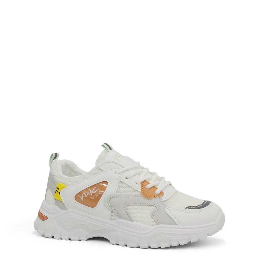 ZAPATILLAS URBANAS PARA MUJER APOLO MIA2275 BLANCO ANARANJADO