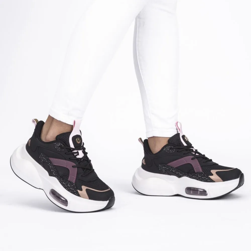 ZAPATILLAS URBANAS PARA MUJER TIME CHOPPER LZ065702 NEGRO