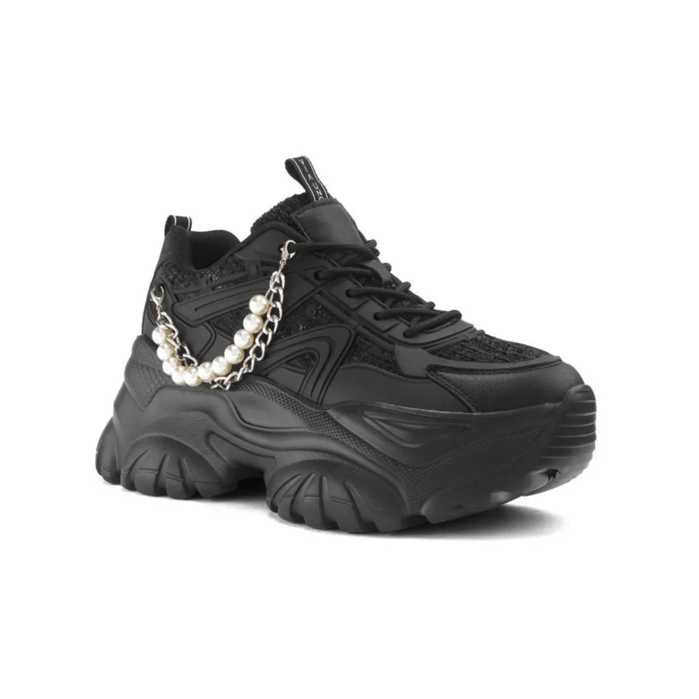 ZAPATILLAS URBANAS PARA MUJER VIA UNO LZ054801 NEGRO