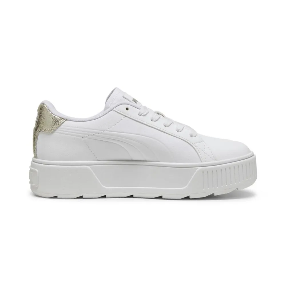 Zapatillas Urbanas Puma Para Mujer 395099 01 Karmen Metallic Shine Blanco