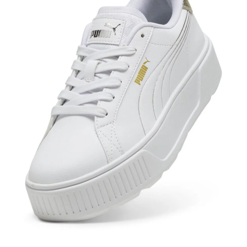Zapatillas Urbanas Puma Para Mujer 395099 01 Karmen Metallic Shine Blanco