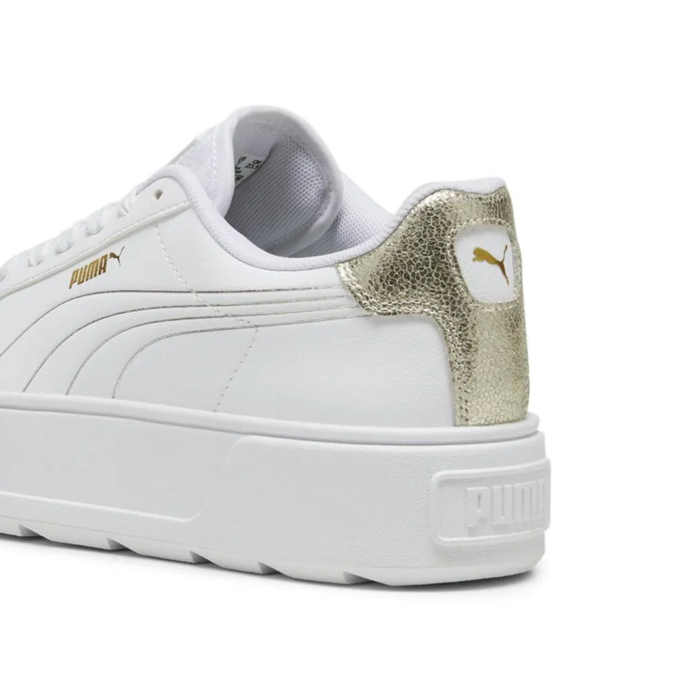 Zapatillas Urbanas Puma Para Mujer 395099 01 Karmen Metallic Shine Blanco