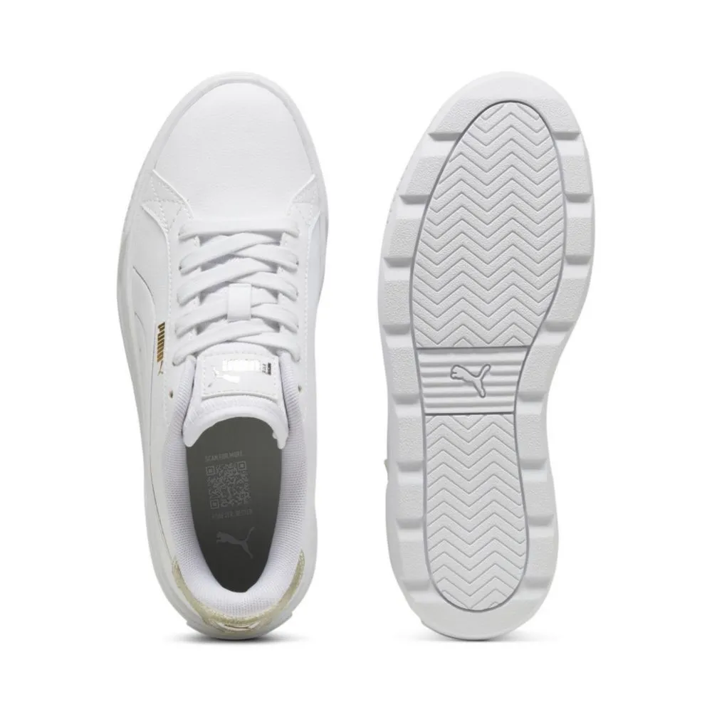 Zapatillas Urbanas Puma Para Mujer 395099 01 Karmen Metallic Shine Blanco